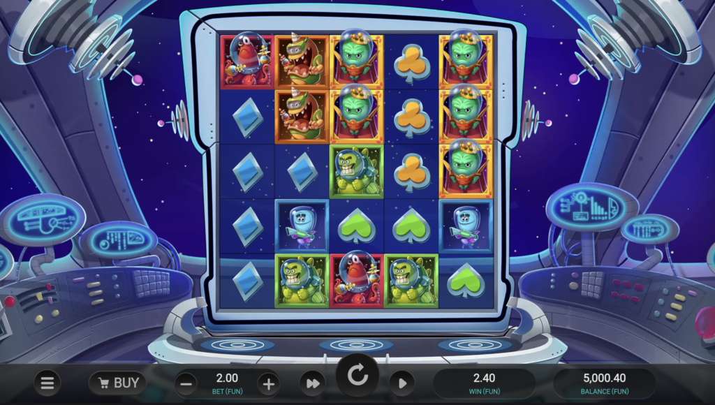 Space Attacks Dream Drop - Credit Card Casino Slot