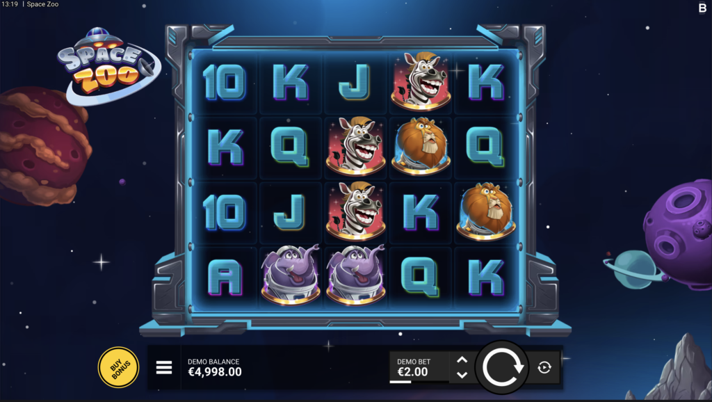 Space Zoo — Credit Card Casino Slot